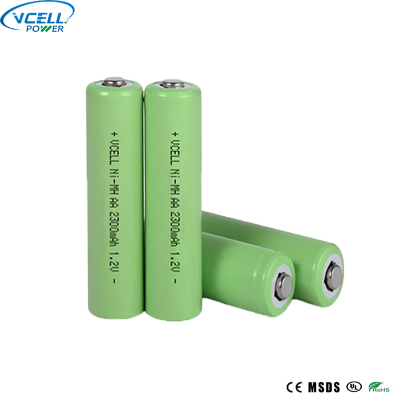 1,2 V 2300 mAh AA újratölthető NiMH akkumulátor