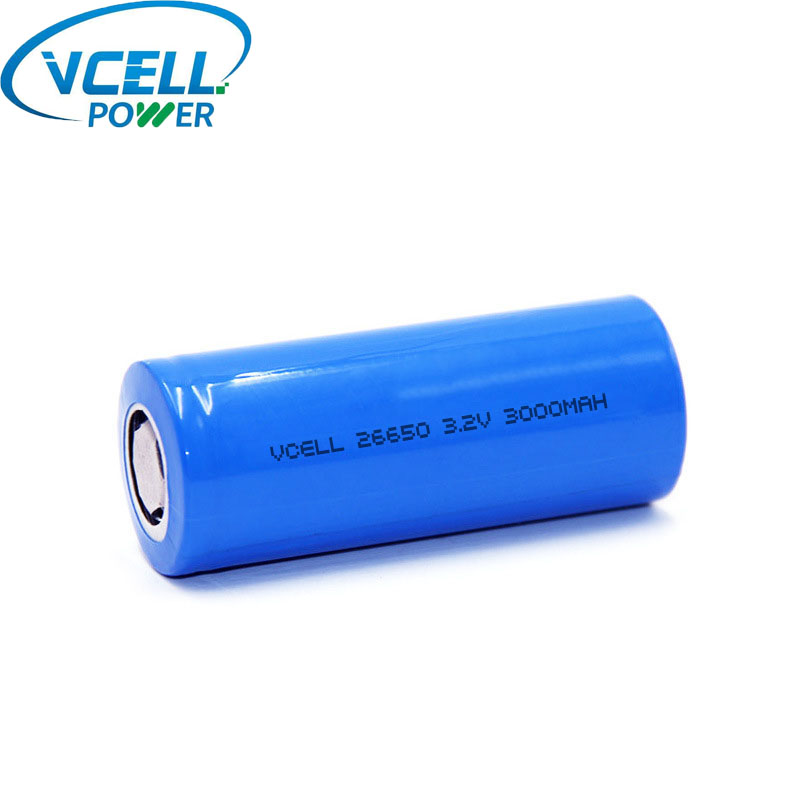 3,2 V 3000 mAh 9,60 Wh IFR26650 LiFePO4 akkumulátor